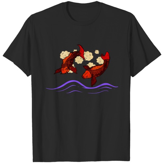 Discover Retro Cartoon Fish T-shirt