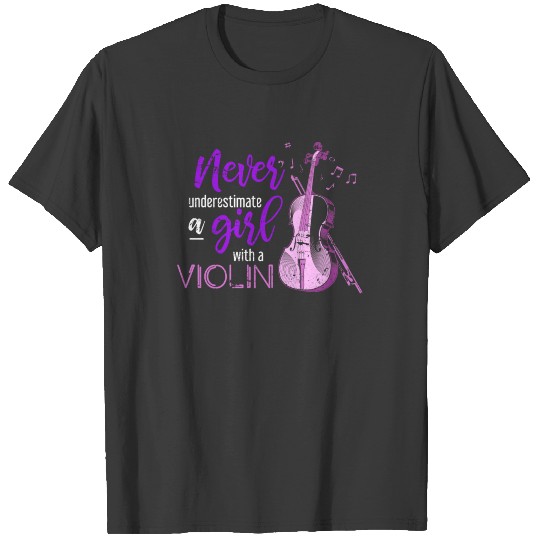 violin girl music T-shirt