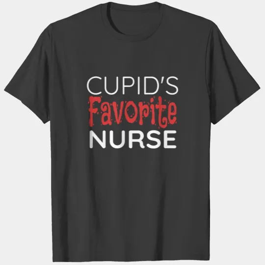 Cupid's Favorite Nurse - Valentine's Day graphic T-shirt