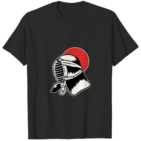 Japan Flag Helmet Japanese Warrior Gift T-shirt