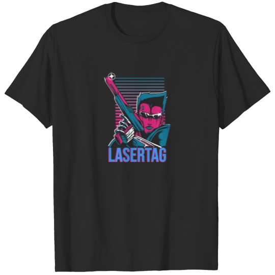 Discover LASERTAG Game Games Team player gamer 90s 80s T-shirt