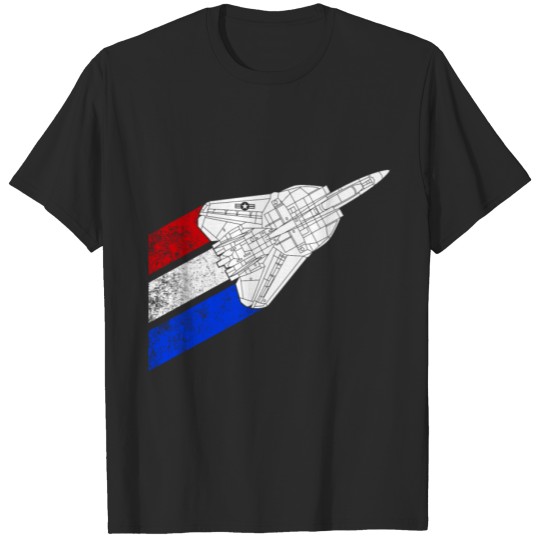 Discover Vintage American Flag F14 Tomcat Schematic JetUS f T-shirt