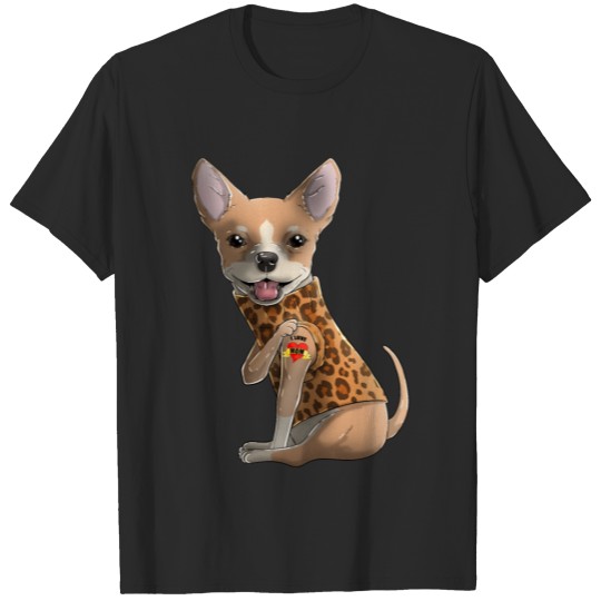 Discover I Love Mom Tattoo Chihuahua Mama Mother's Day Gift T-shirt