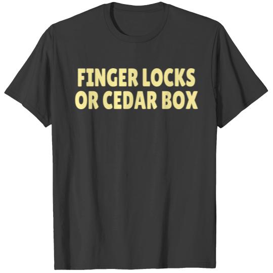 ROCK CLIMBING: Finger locks or cedar box T-shirt