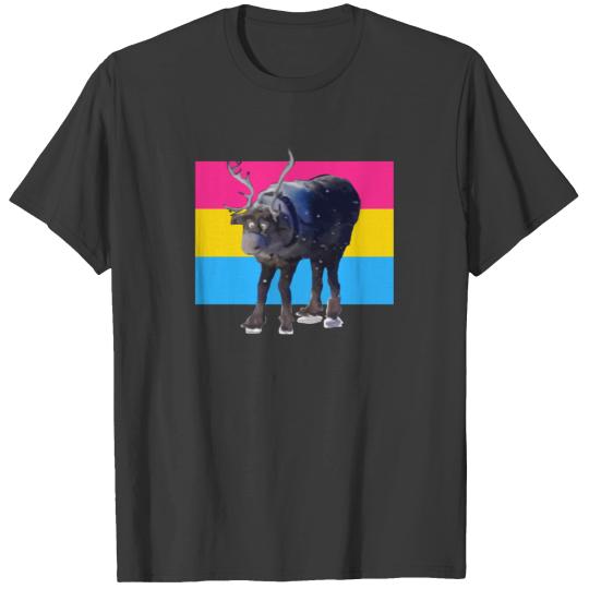 pan funny reindeer T-shirt