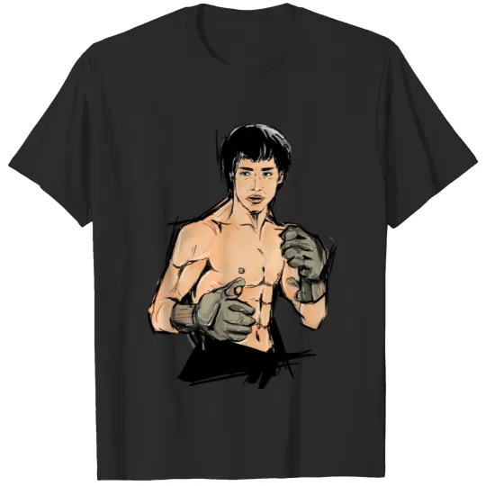 Discover Martial Art Illustration Print T-shirt