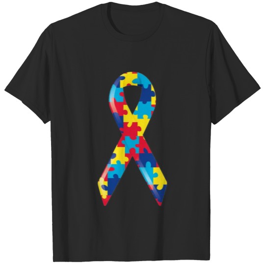 Discover Autism Puzzle Ribbon Support Awareness T-shirt