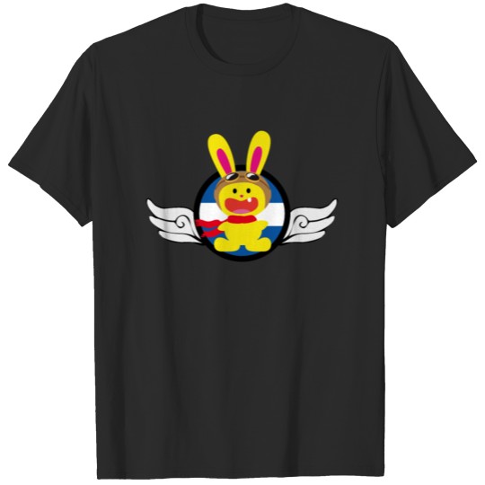 Discover One Tooth Rabbit Pilot With Aviator Goggles T-shirt