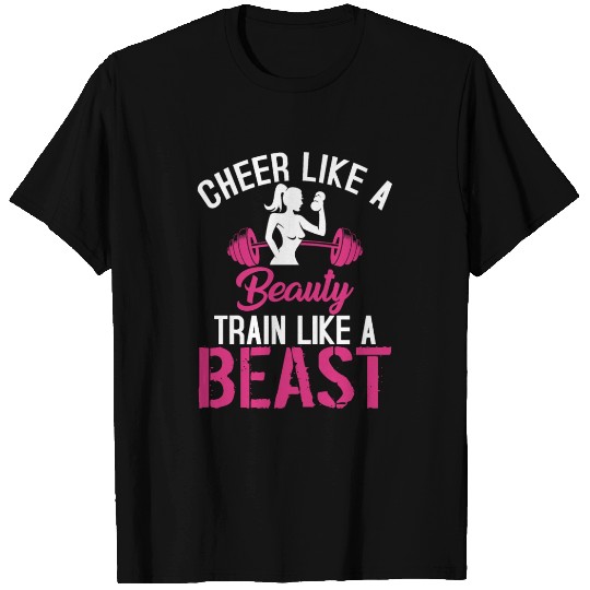 Cheerleader Cheer Like a Beauty Train Like a Beast T-shirt