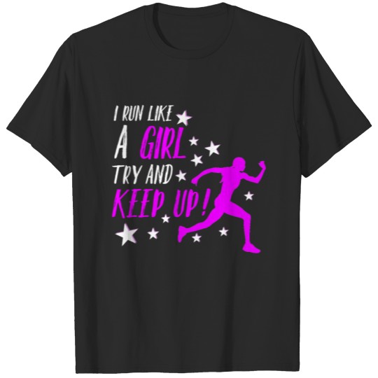 Discover I Run Like A Girl Running Women Gift T-shirt