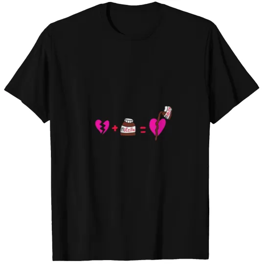Nutella heals broken Hearts - 2020 funny trendy T-shirt