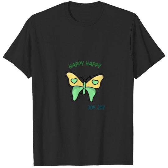 Discover Happy Joy Butterfly Spring Summer T-shirt
