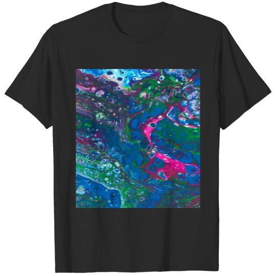 Discover Colorful, abstract, fluid art, #14, phone case T-shirt