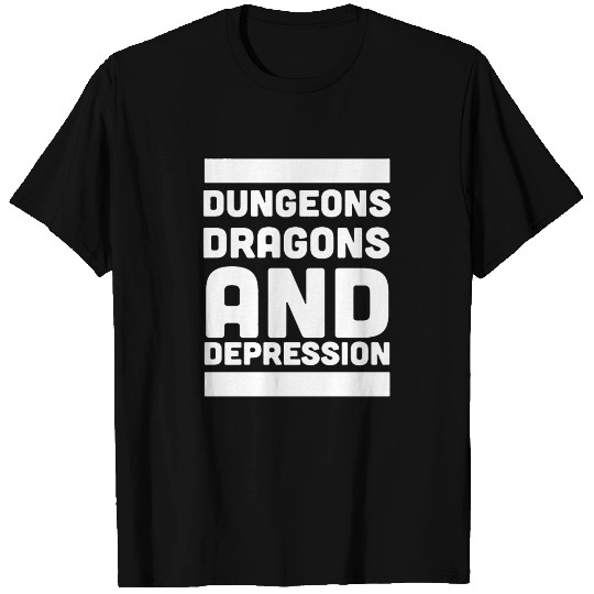 DUNGEONS DRAGONS AND DEPRESSION T-shirt