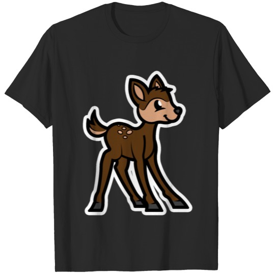 Discover Brown Deer Cartoon Animals Cartoon Island T-shirt