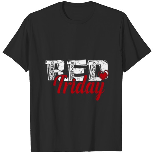 Discover Red Friday Deployed Army Man Or Veteran Gift T-shirt