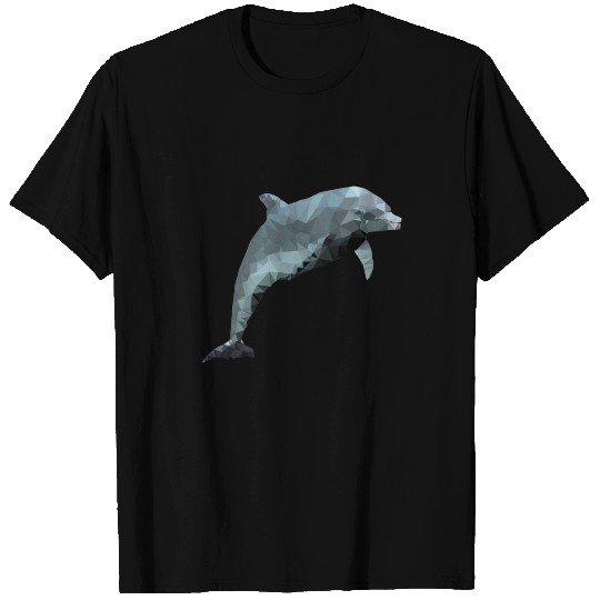 Dolphin - polygon / triangle T-shirt
