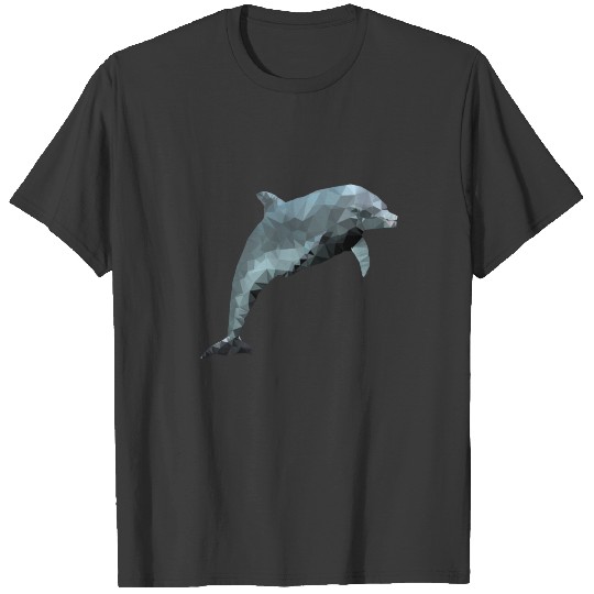 Dolphin - polygon / triangle T-shirt