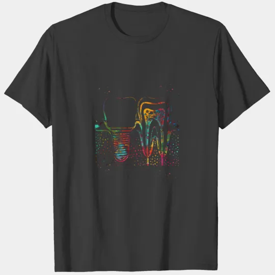 Human teeth and dental implant T-shirt