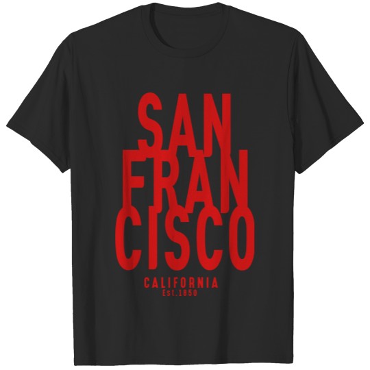 Discover San Francisco Big Letter T-shirt