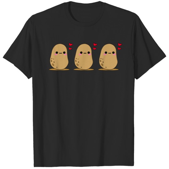 Discover Cute funny sweet Kawaii little baby potatoes. T-shirt
