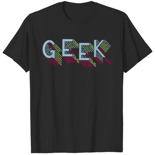 geek typo nerd pc lettering T-shirt