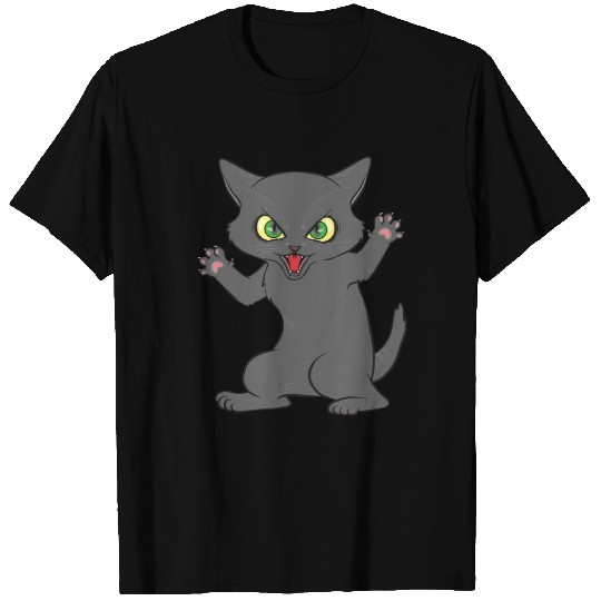 Angry Black Cat Meme Cats Meowy Cat Lover T-shirt