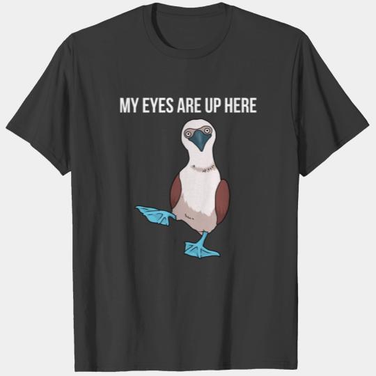 Footed Boobie Shirt I Love Boobies Funny Blue Bird T-shirt