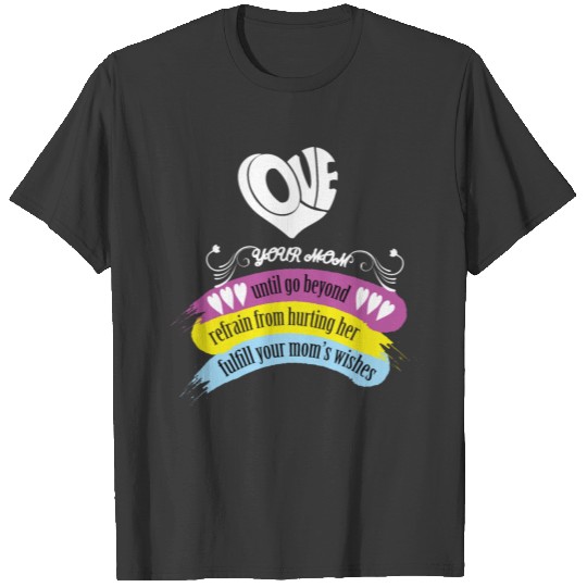 Womens Mother's day Mummy Tshirt Round Neck Sleeve T-shirt