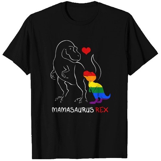 Mamasaurus LGBT Dinosaur T Rex Lover Gift T-shirt