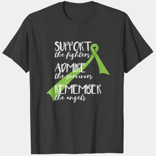 Non-Hodgkin Lymphoma Lime Green Ribbon T-shirt