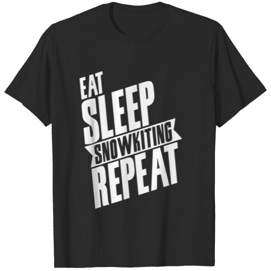 Discover Eat Sleep Snowkiting Repeat T-shirt