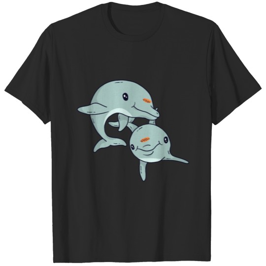 Discover dolfins playing cute T-shirt