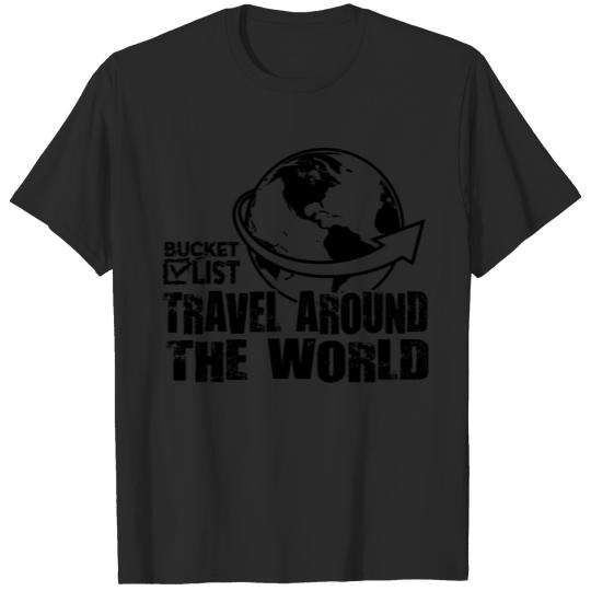 Discover World Travel Bucket List T-shirt