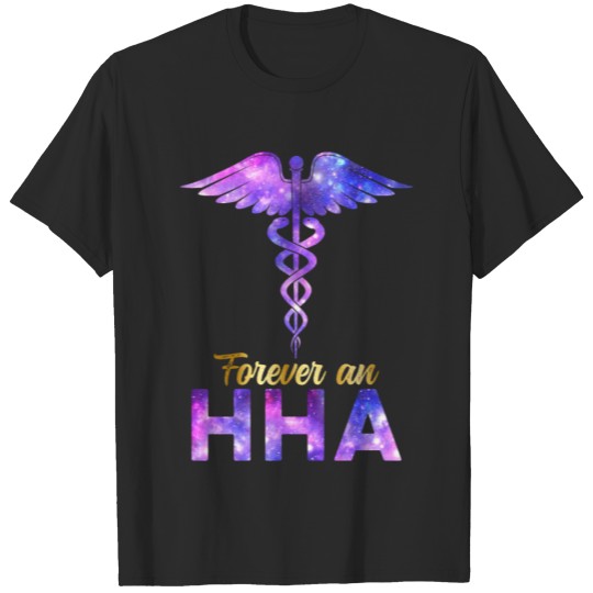 Discover Forever A HHA Nurse Week Caduceus Space Nursing T-shirt