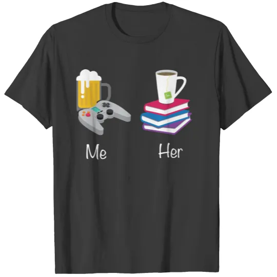 Discover Comparison of him and her (for him) T-shirt
