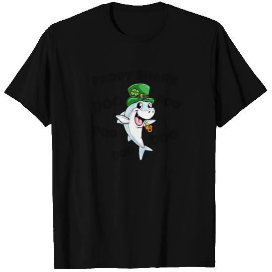 St Patricks Day Daddy Paddy Shark Shenanigans Gift T-shirt