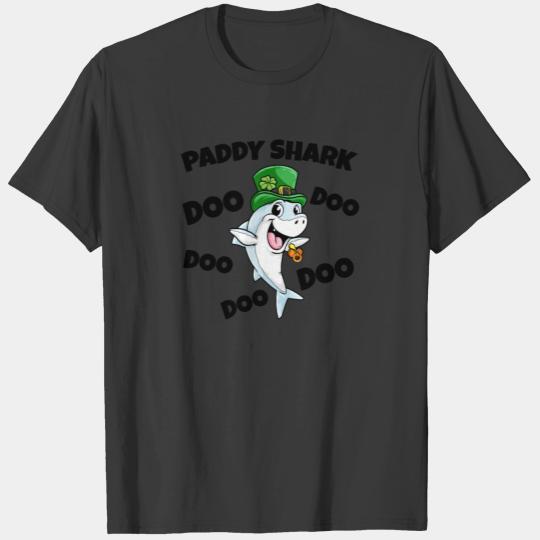 St Patricks Day Daddy Paddy Shark Shenanigans Gift T-shirt