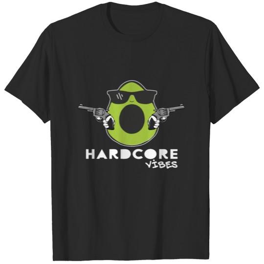 Discover avocado with guns, hard corestyle western style T-shirt