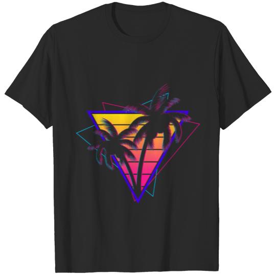 Synthwave Vaporwave Sunset Retro 80s 90s T-shirt