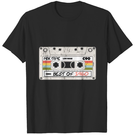 Discover Best of 1960 T Shirt 62th birthday Music Tape Tee T-shirt