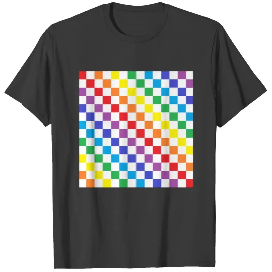 Checkered Rainbow T-shirt