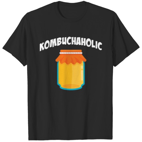 Discover Kombuchaholic Funny Kombucha Tea Organic Veganism T-shirt