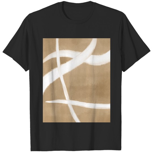 Discover brown and white abstract Water Colors Painting art T-shirt