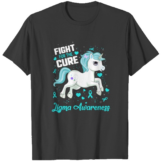 Fight For The Cure Ligma Awareness Blue Ribbon T-shirt