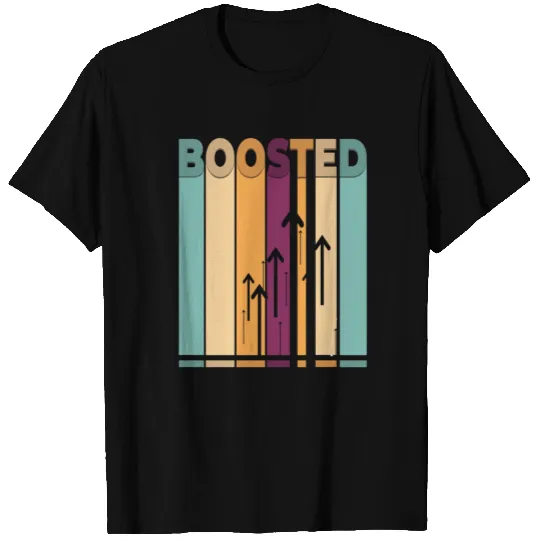 Boosted Text Rainbow Colorful T-shirt