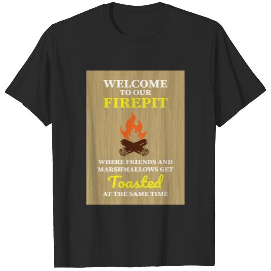Discover Firepit Bonfire Fire smores T-shirt
