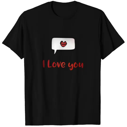 I Love You Lips valentine's day couple T-shirt