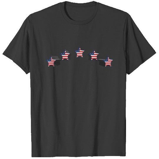 stars usa 3d T-shirt