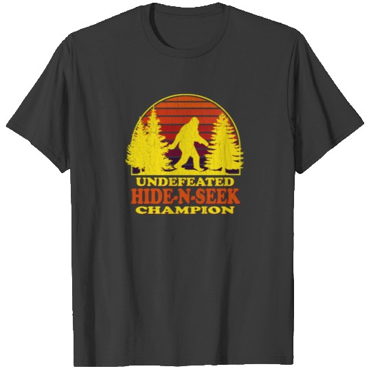 Bigfoot Hide-N-Seek Champ (vintage distressed look T-shirt